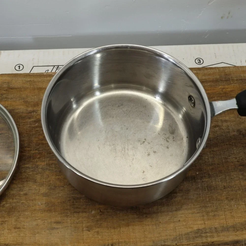 WearEver 1 Qt Sauce Pan Glass Lid Ergonomic Handles Very Nice